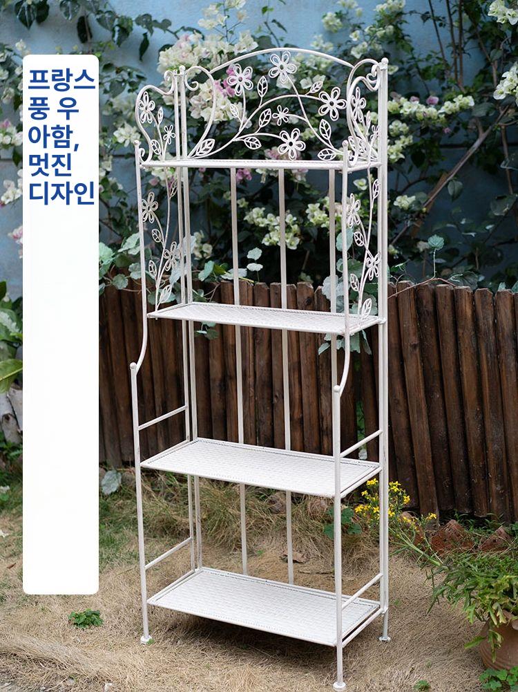 철제 화분 진열대 거실 베란다 정원 식물 정리 인테리어 - 상세 이미지 4