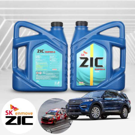 [자체제작]포드 익스플로러 (6세대) 2.3T ZIC 지크 SUPER A 부동액 3L 1병 냉각수 자동차 엔진부동액 녹방지 고성능 EG 쿨런트