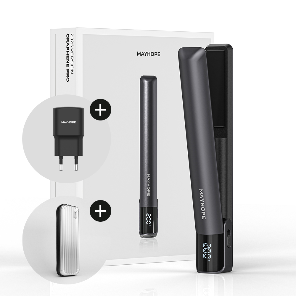 메이홉 그래핀프로 무선 미니 고데기 휴대용 여행용 앞머리 남자 매직기 제품 이미지