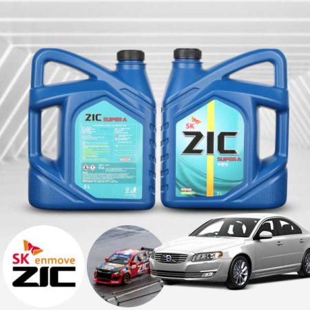 [자체제작]볼보 S80 3.2 ZIC 지크 SUPER A 부동액 3L 1병 냉각수 자동차 엔진부동액 녹방지 고성능 EG 쿨런트