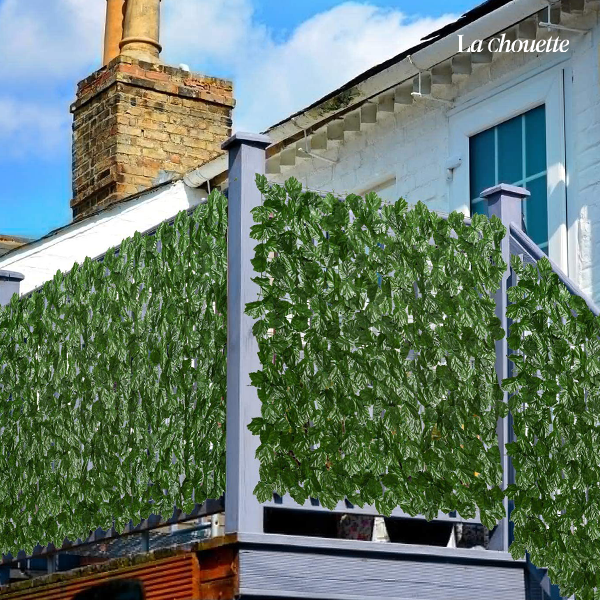 라슈에뜨 테라스 나뭇잎가림막 펜스꾸미기 사생활보호 옥상 발코니 베란다가리개 라이트그린3m