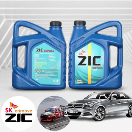 [자체제작]벤츠 C300 W204 (08~14) ZIC 지크 SUPER A 부동액 3L 1병 냉각수 자동차 엔진부동액 녹방지 고성능 EG 쿨런트