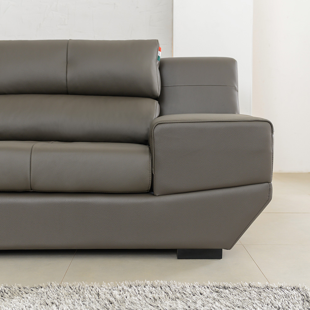 보루네오 피렌체 이태리 천연통가죽 소가죽 소파 6인용 코너형