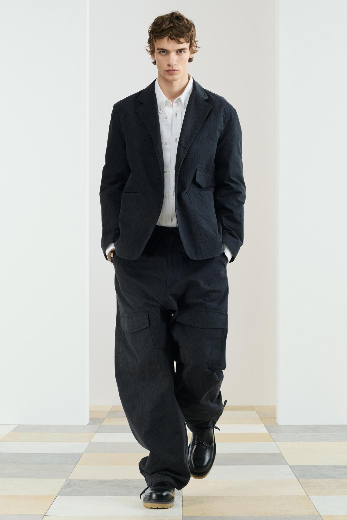 자라 테크니컬 와이드 카고 팬츠 6368/319 DARK NAVY - 상세 이미지 2