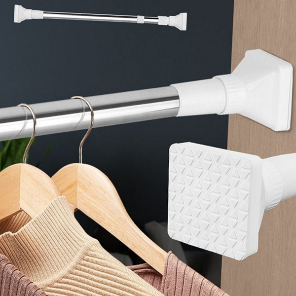 다용도 사각 압축봉 미니 미니 옷걸이 벽면 옷장