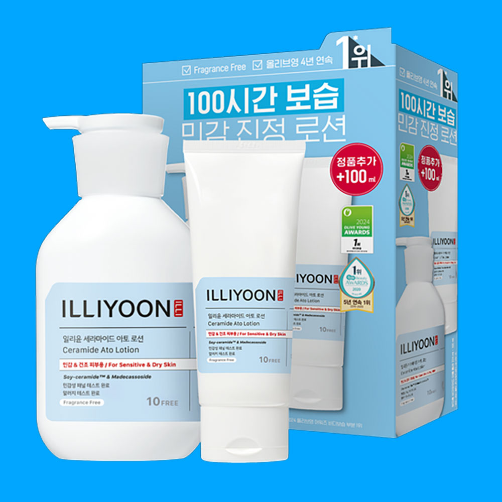 일리윤 바디로션 세라마이드 아토 100시간 보습 속보습력 334ML + 100ML - 상품 이미지