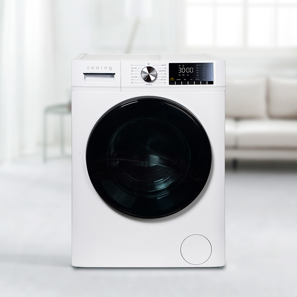 쿠잉 드럼세탁기 LDW10W 화이트 10kg 미니 원룸 속옷 수건 이불 - 상세 이미지 3