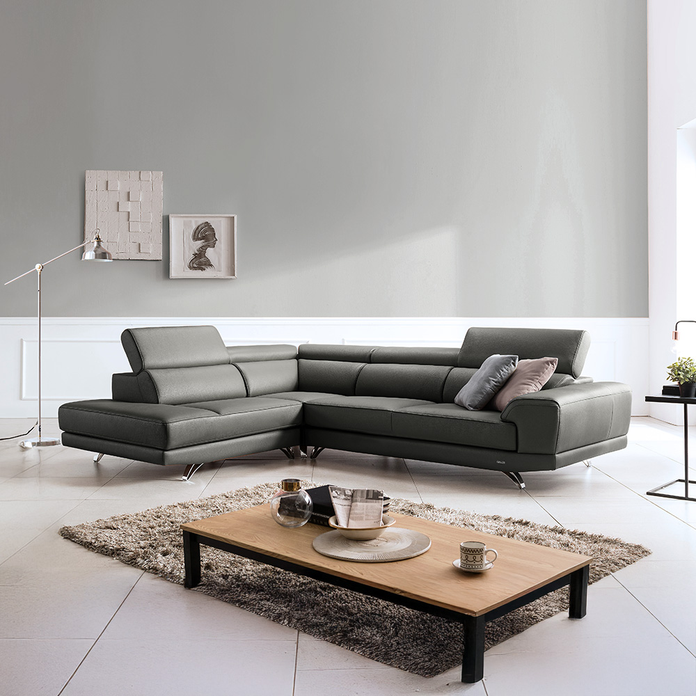 보루네오 제노 이태리 천연통가죽 소가죽 기능성 소파 6인용 코너형