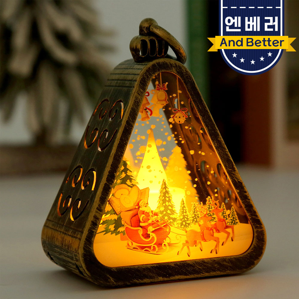 [1+1] 미니 크리스마스 소품 선물 눈사람 스노우볼 크리스마스조명 산타클로스 무드등 - 상세 이미지 5