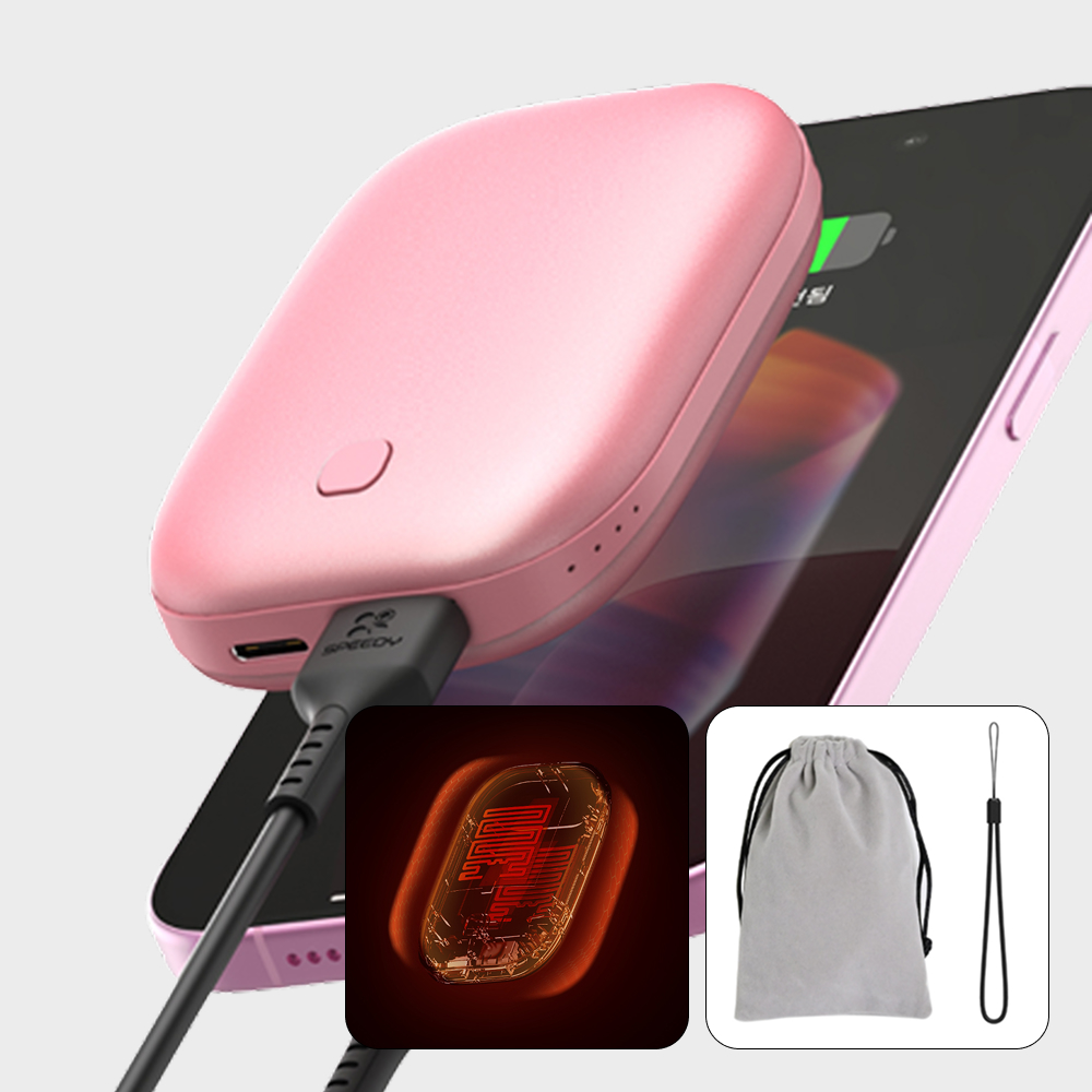 손난로 보조배터리 손날로 휴대용 전자 핫팩 충전식 충전형 5200mah - 상품 이미지
