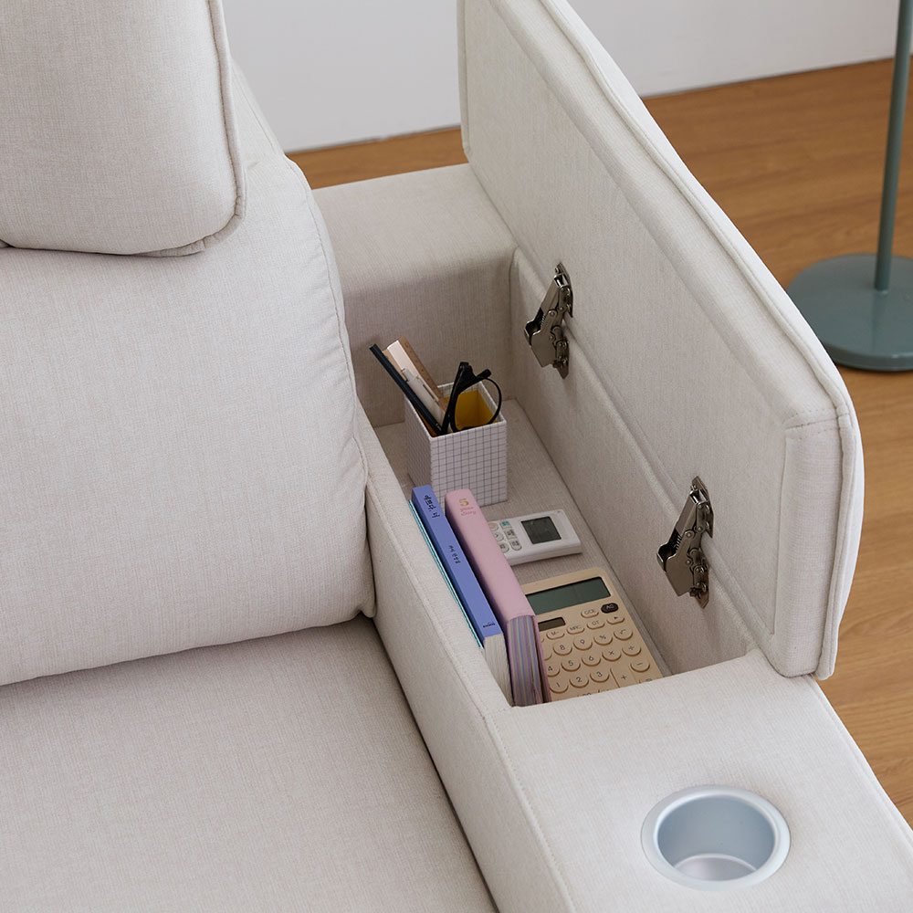 모던홈즈 스너글 패브릭 슬라이딩 모션 리클라이너 4인 소파