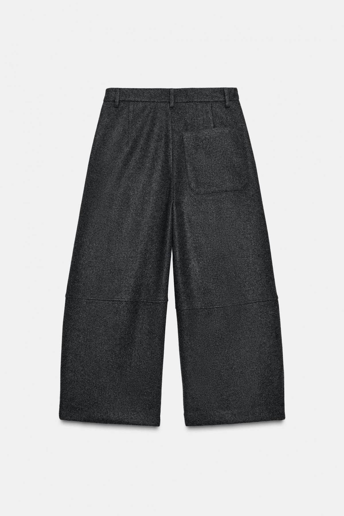 자라 와이드 테크니컬 벌룬 슬랙스 팬츠 1255/576 DARK GREY 이미지 8