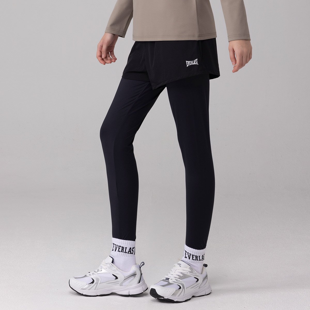 에버라스트 여성 기모 반바지 레깅스 힙커버 제품 이미지