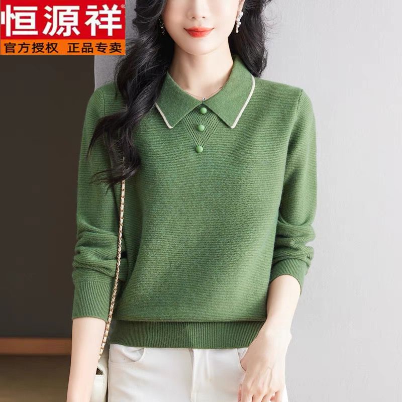 엄마 중년 티 데일리 여성 고급 빅사이즈 60대 가을 상견례 낙타 S (42.5-50kg) - 상세 이미지 4