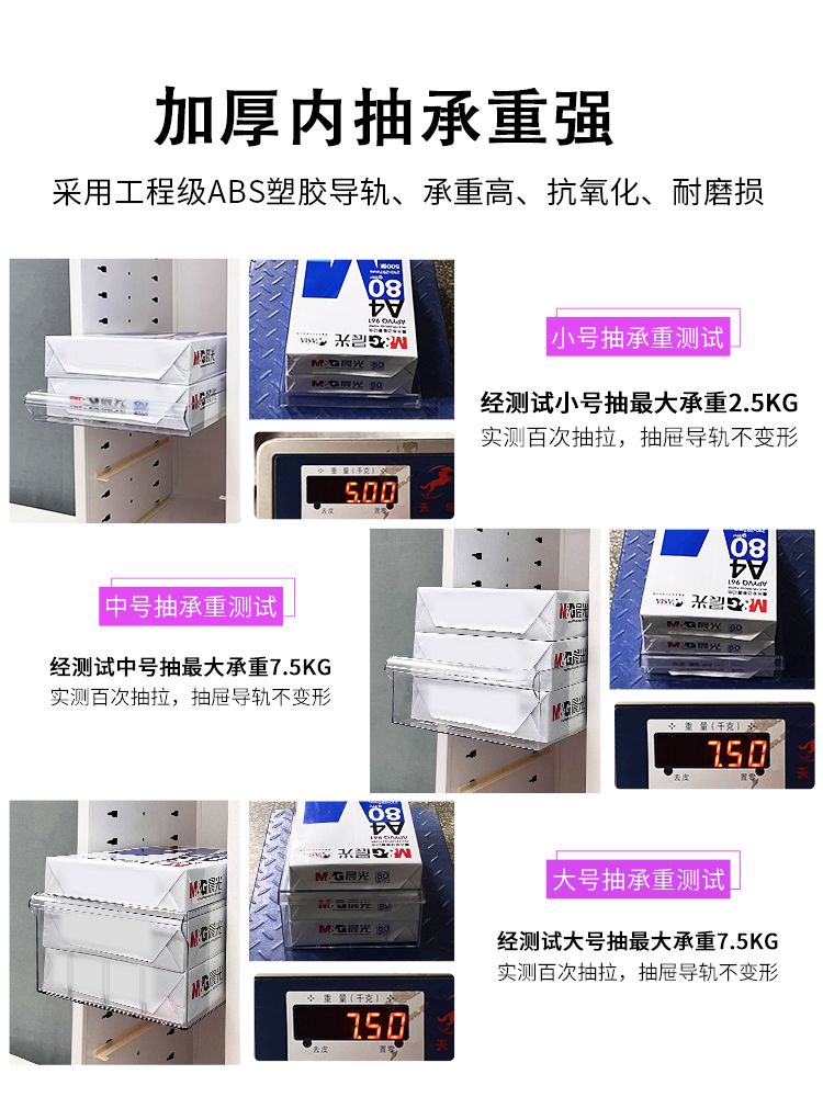 네일샵 서랍장 선반 하부장 네일하부장 보관함 네일 진열장 블랙 5단 서랍 1 - 상세 이미지 5