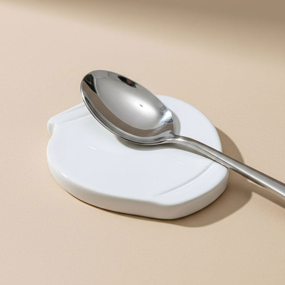 달항아리 도자기 수저받침 받침대 젓가락 숟가락 백자 감성 식탁 인테리어 포인트 따수분 선물 - 상세 이미지 2