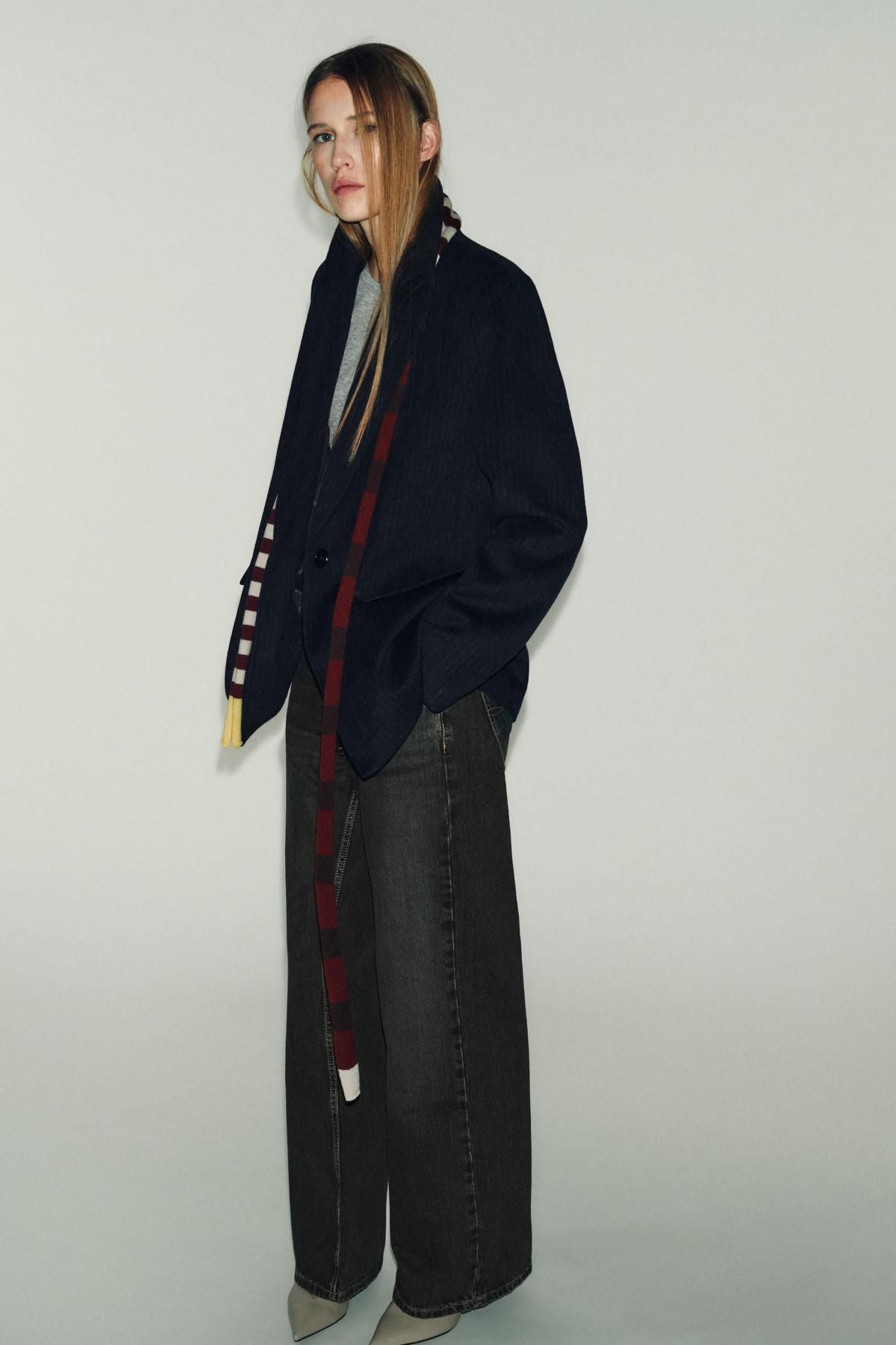 자라 울 블렌드 핀스트라이프 블레이저 3046/426 STRIPED - 상세 이미지 2