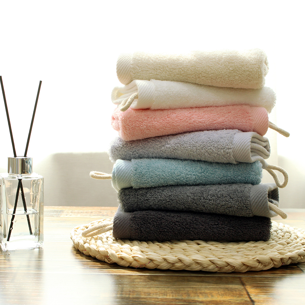 [단독] 어메니티타올 체커 디자인 수건 세면타올 40수 200g 10장+핸드타올 2장 세트