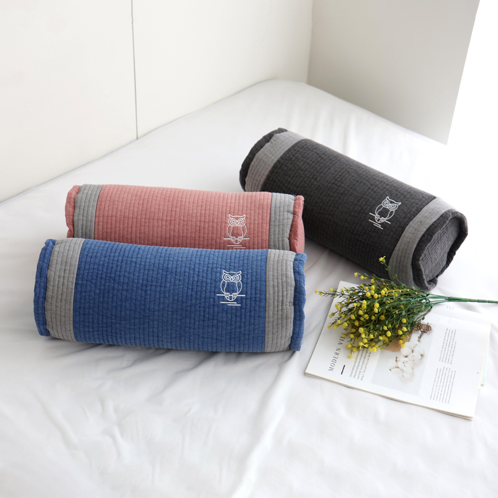 아르떼베딩 메밀베개 거북목 일자목 경추 낮잠 베게 원형 부엉이 자수 풍수