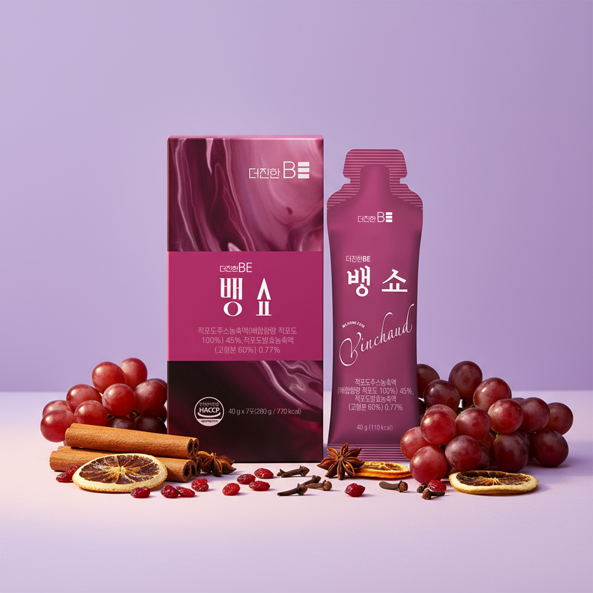 더진한BE 뱅쇼 적포도, 40g, 7개 - 상품 이미지