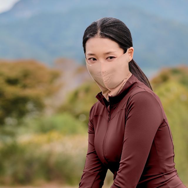 노멀라이프 기모 골프 마스크 오토바이 자전거 방한 넥워머 스포츠 자외선 차단 바람막이 블랙 S