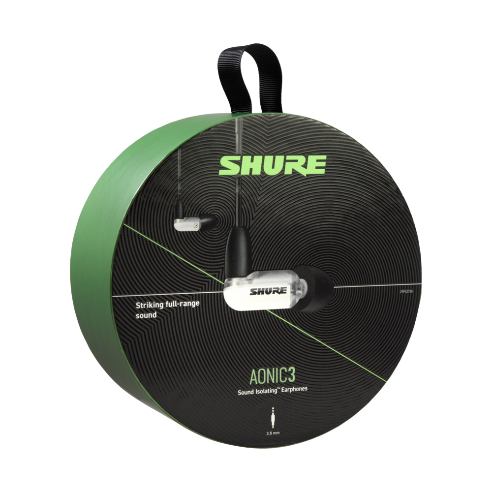 [SHURE] 슈어 AONIC 3 슈어 사운드 아이솔레이팅 이어폰 (화이트) - 상세 이미지 3