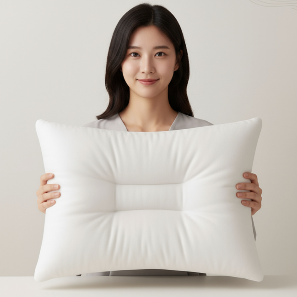 잠스쿨 정착베개 어깨 목이편한 기능성 목디스크 거북목 낮은 경추베개