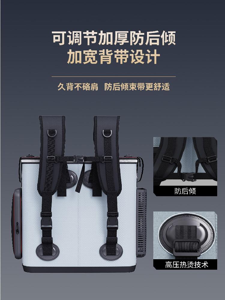 민물장어 잉어낚시대 거치 가방 낚싯대 붕어낚시대 살림통 그레이 스몰 - 상세 이미지 5