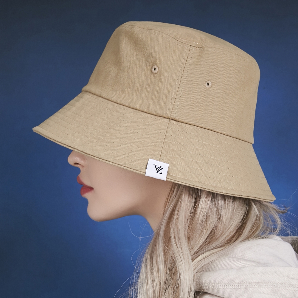 헤링본 라벨 버킷햇 (6 color)