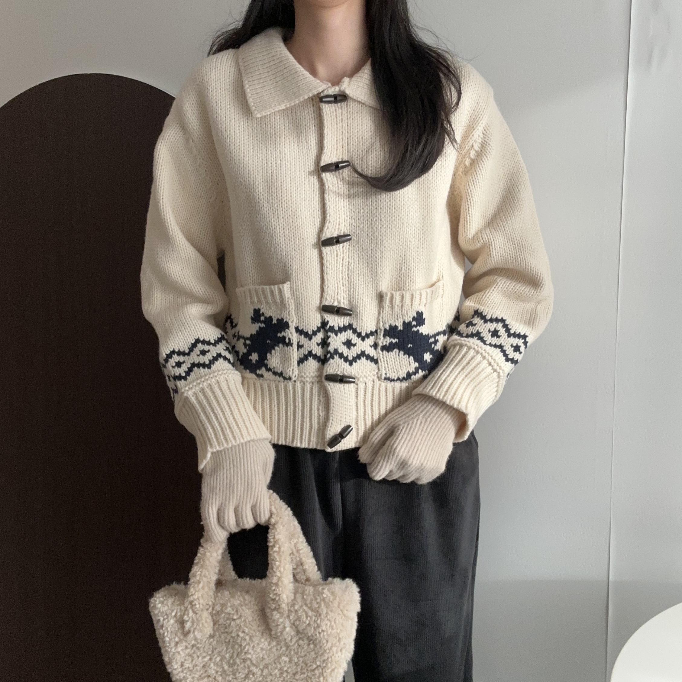 떡볶이가디건 노르딕가디건 - 상세 이미지 2
