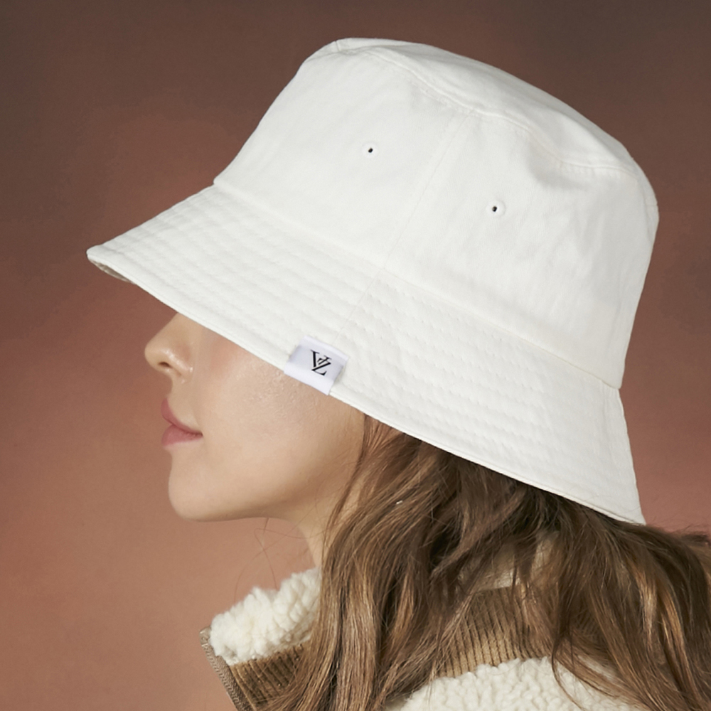 헤링본 라벨 버킷햇 (6 color)