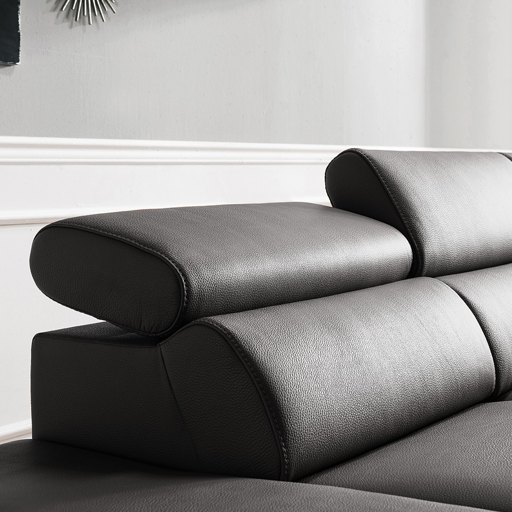 보루네오 제노 이태리 천연통가죽 소가죽 기능성 소파 6인용 코너형