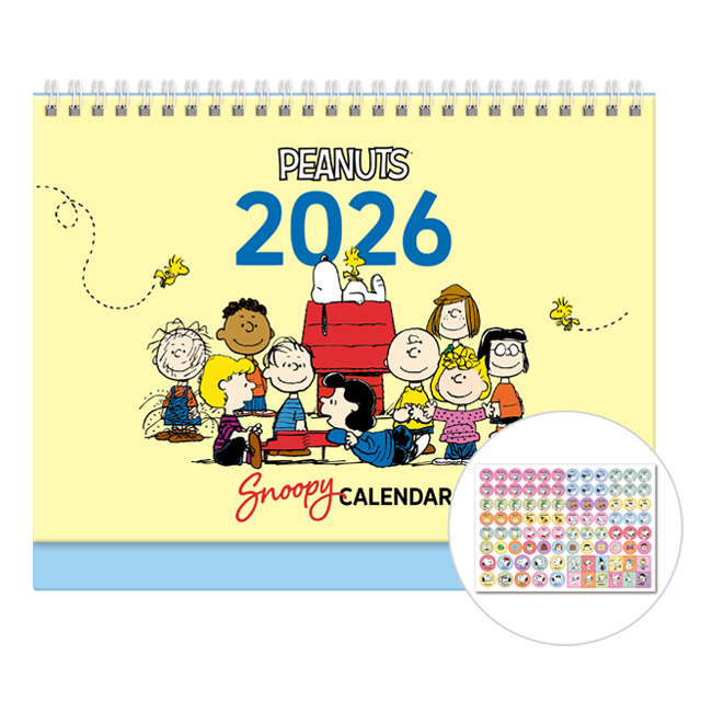 2026 스누피 달력 26년 어린이 탁상달력 2026년 데스크캘린더 - 상품 이미지