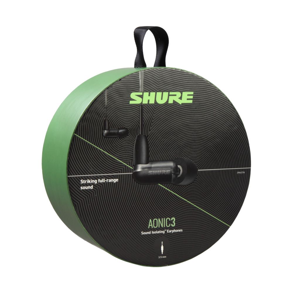 [SHURE] 슈어 AONIC 3 슈어 사운드 아이솔레이팅 이어폰 (블랙) - 상세 이미지 3