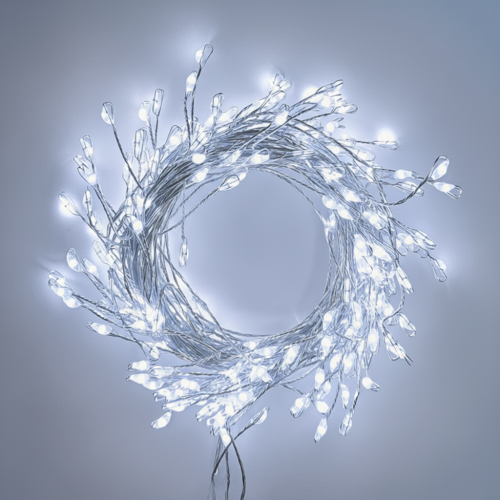 선세이브 LED 동선등 와이어 지네전구 200구 전원포함 크리스마스 트리 장식 줄조명 이미지 7