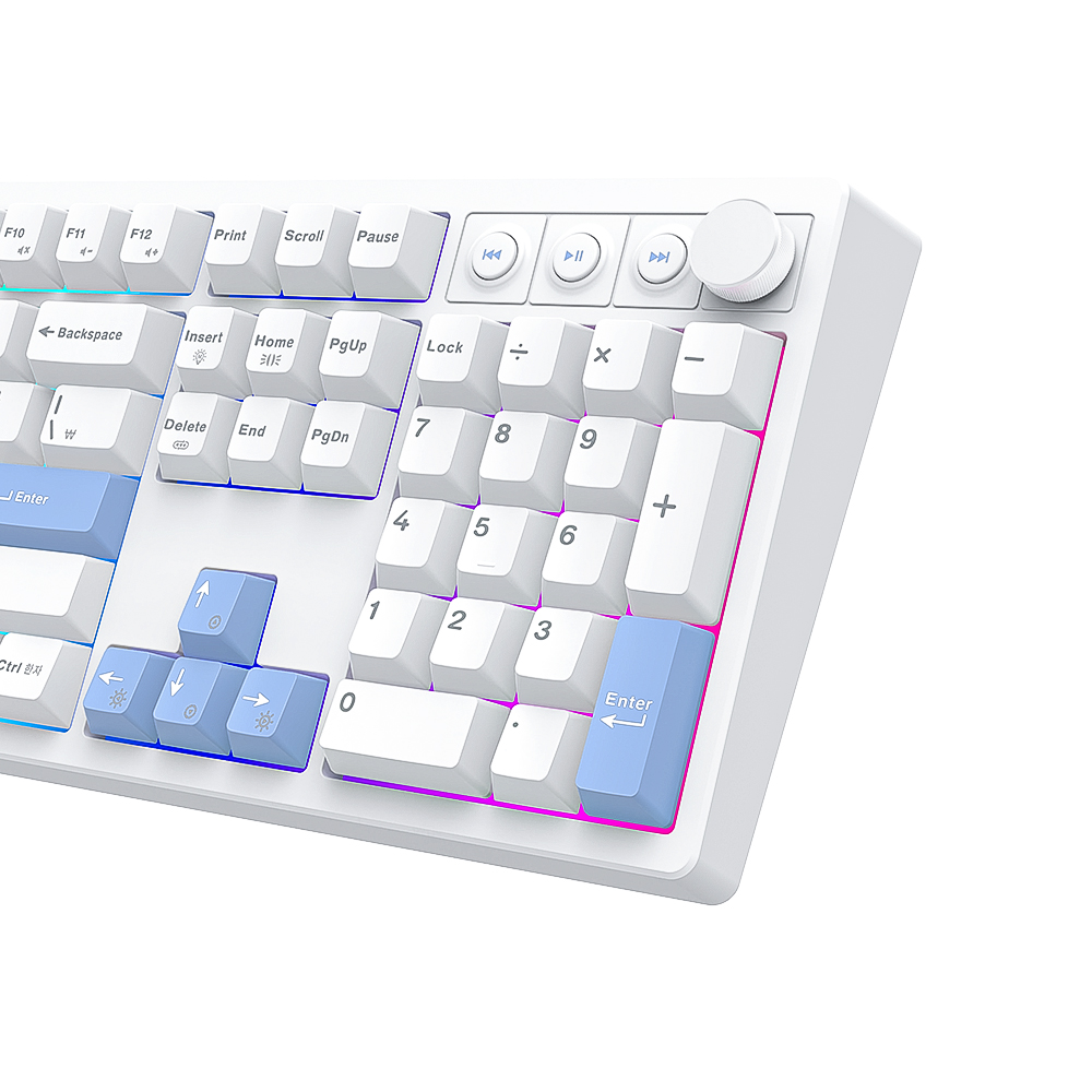 에이투 GK5 8K 유선 게이밍키보드 LED 기계식 USB 풀배열 발로란트 오버위치 오테뮤 그레이축