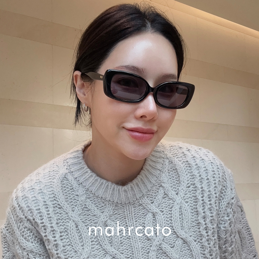 마르카토 홀리 holly c001 블랙 사각 모던 긱시크 선글라스 - 상세 이미지 3