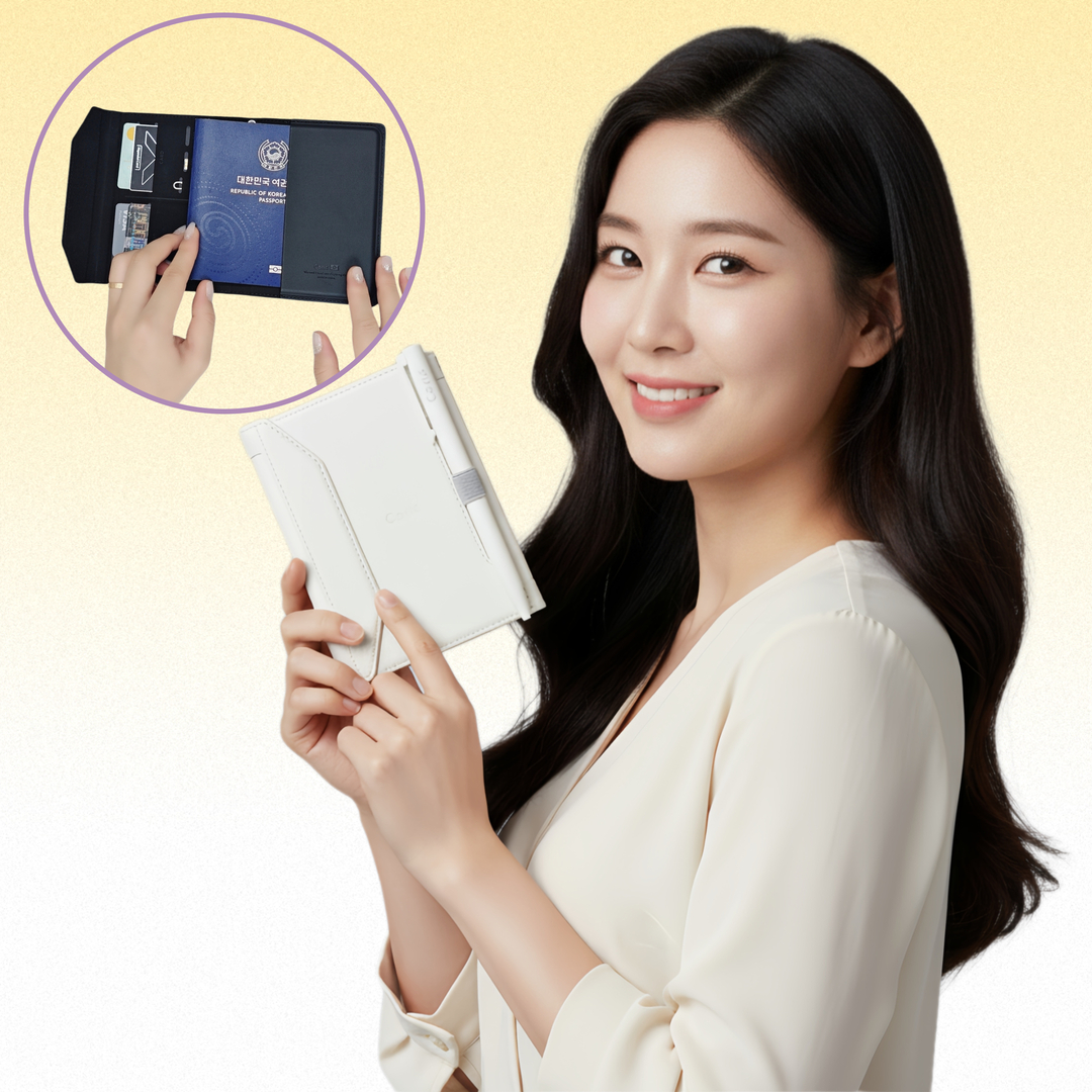 RFID 차단 여권 케이스 여권지갑 여행용 파우치 안티스키밍 커버 - 상세 이미지 2