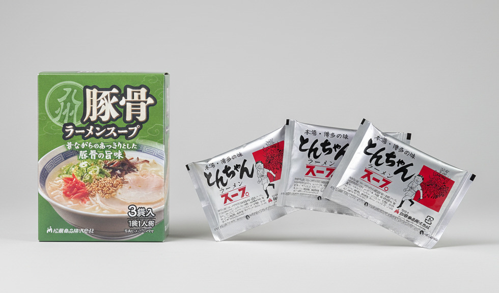 마츠바라 일본 돈코츠라멘 3인분 세트 (스프3개 + 멘도코로 생면125g 3개) 이미지 3