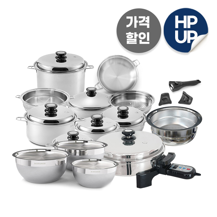 마마르떼 그랜드 + 믹싱볼 + 24스티머 + 오일스킬렛 - 상품 이미지