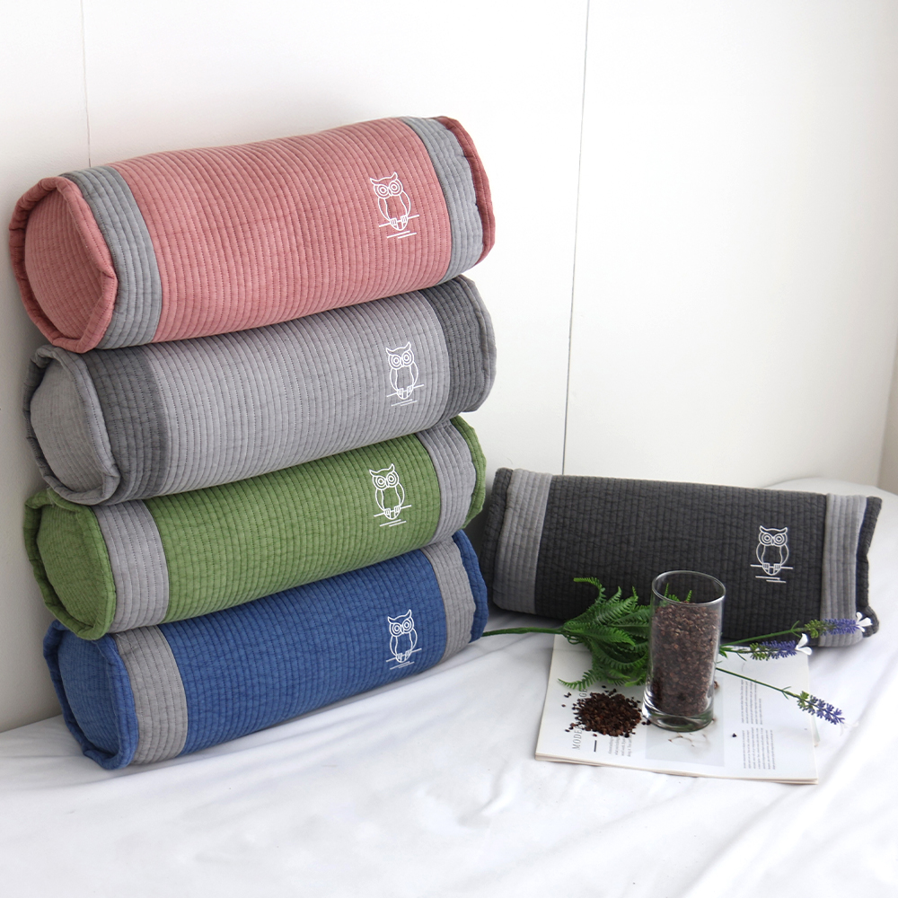 아르떼베딩 메밀베개 거북목 일자목 경추 낮잠 베게 원형 부엉이 자수 풍수