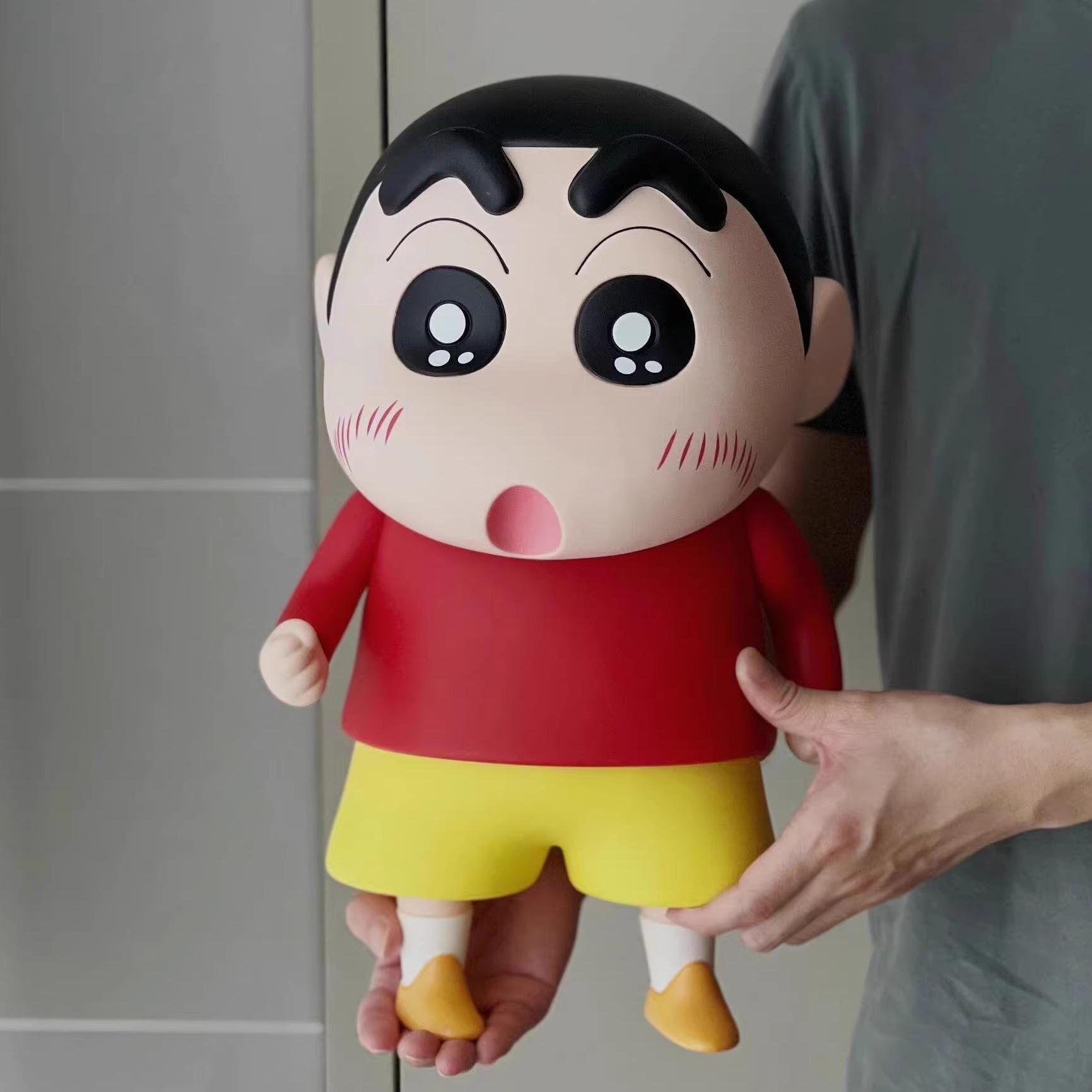 짱구 피규어 캐릭터 인형 장식 소품 컬렉션 선물 인테리어 42cm 클래식 모델 팔 움직임 - 상세 이미지 5
