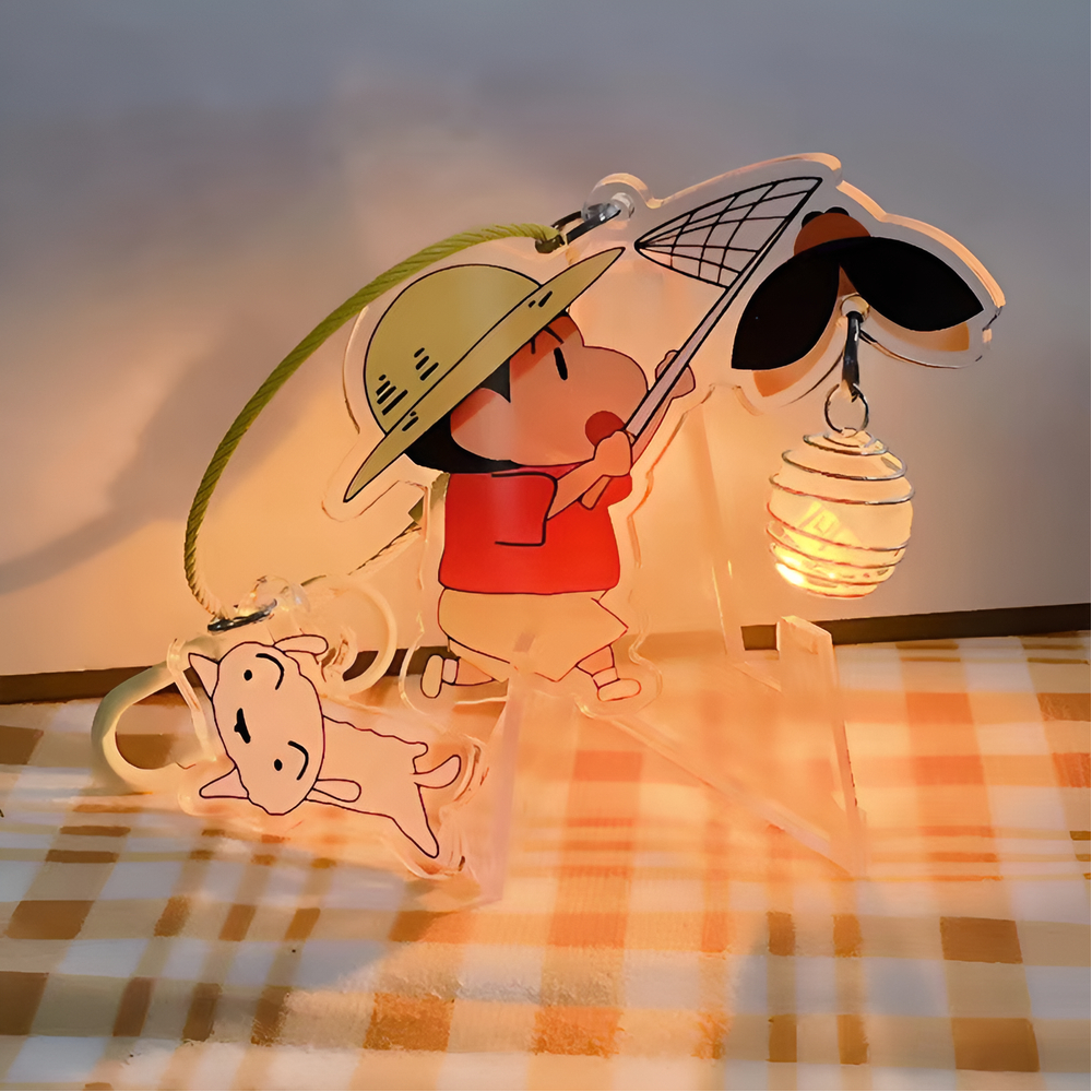 짱구 키링 피규어 인형 굿즈 키홀더 가챠 크레용신짱 흰둥이 랜덤박스 - 상세 이미지 5