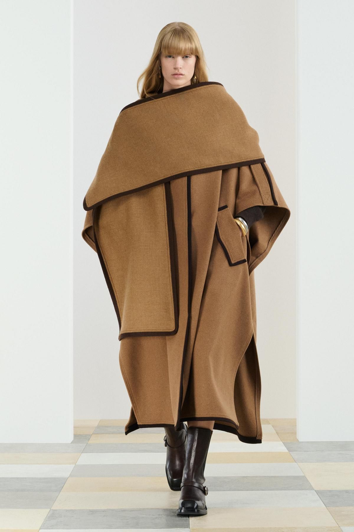 자라 울블렌드 케이프 코트 3692/902 CAMEL - 메인 이미지