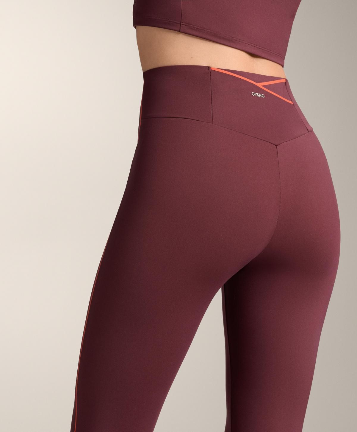오이쇼 테크니컬 컴프레시브 코어컨트롤 65CM 레깅스 3292/254 MAROON - 상세 이미지 4