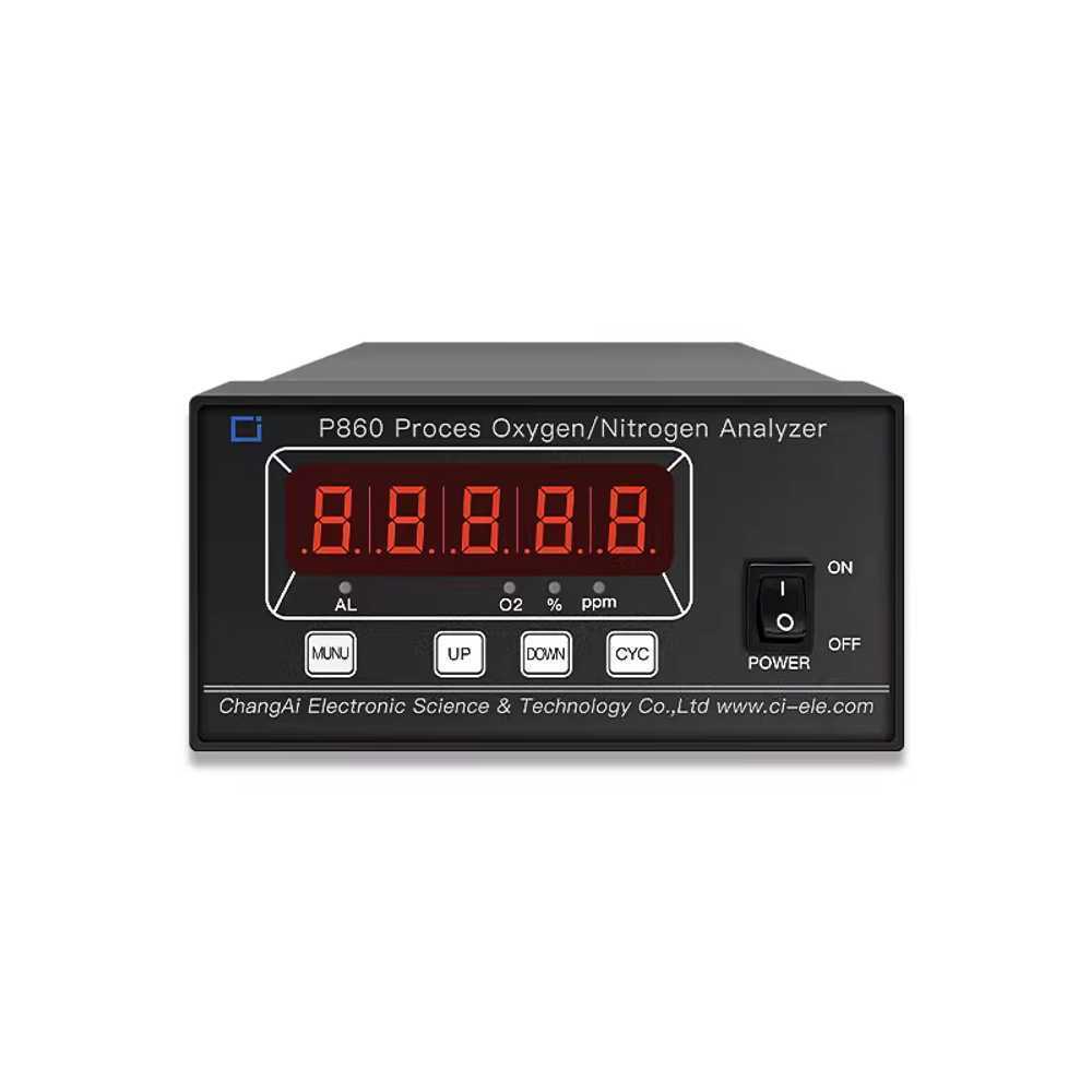 산업용 가스 누출 감지기 휴대용 디지털 검출기 산소 P860-3N 질소(79.0-99.9) - 상품 이미지