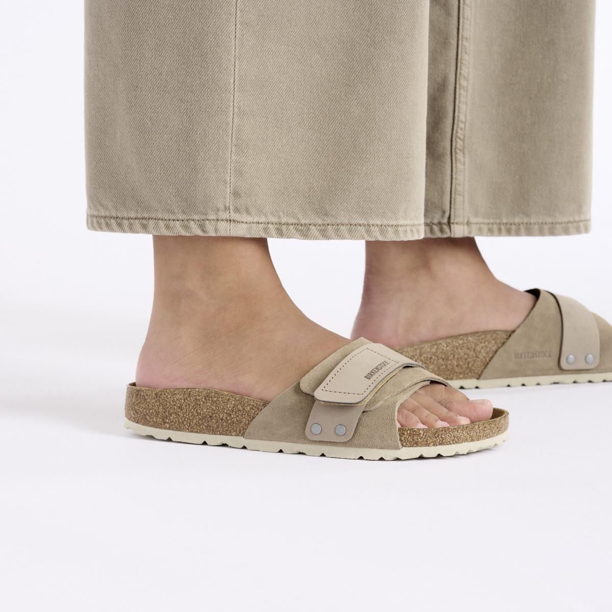 버켄스탁 프리미엄 스웨이드 누벅 스트랩 샌들 1027939/1028056 TAUPE - 상세 이미지 4