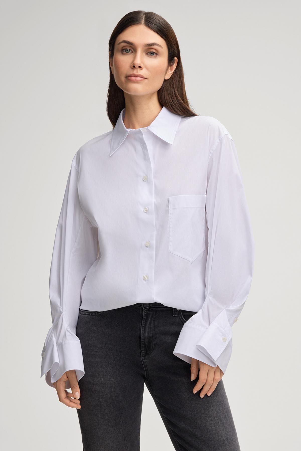 윱 오버사이즈 화이트 블라우스 30048890-10018868-100 ONE COLOR - 상세 이미지 2