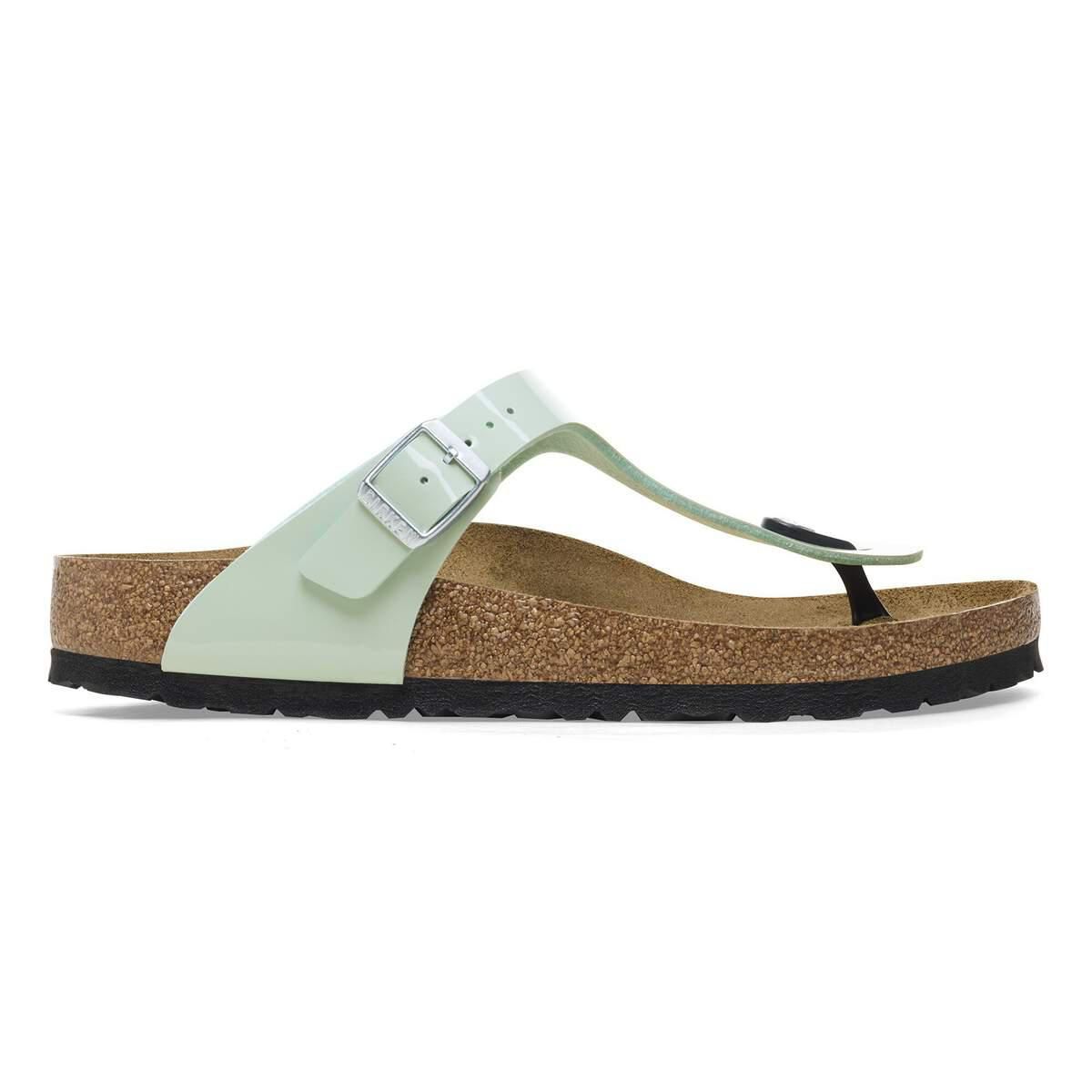 버켄스탁 스트랩 샌들 Gizeh BirkoFlor 페이턴트 1026956/1026964 PATENT SURF GREEN - 상품 이미지