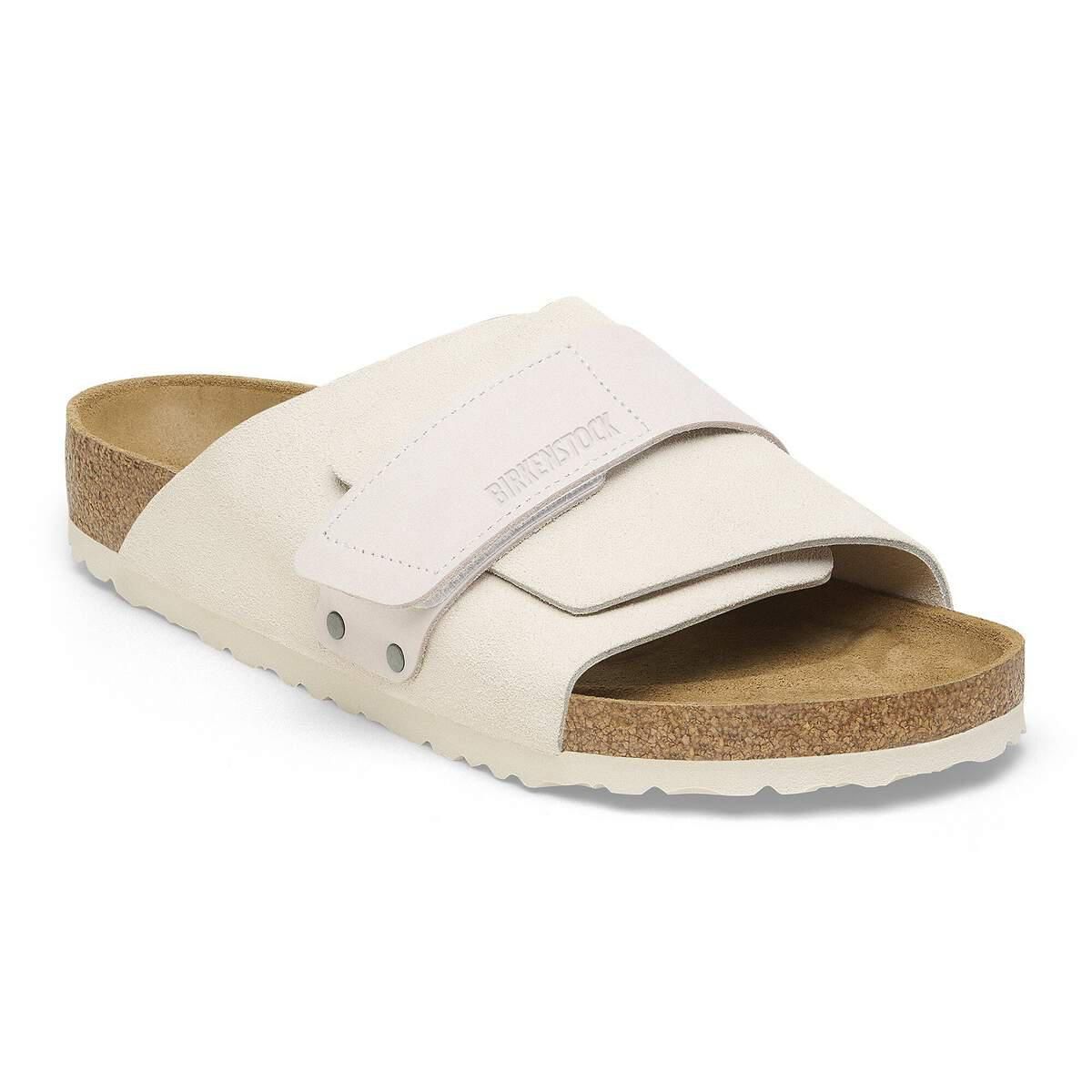 버켄스탁 프리미엄 누벅레더 교토 슬라이드 샌들 1024535/1024526 ANTIQUE WHITE - 상세 이미지 2